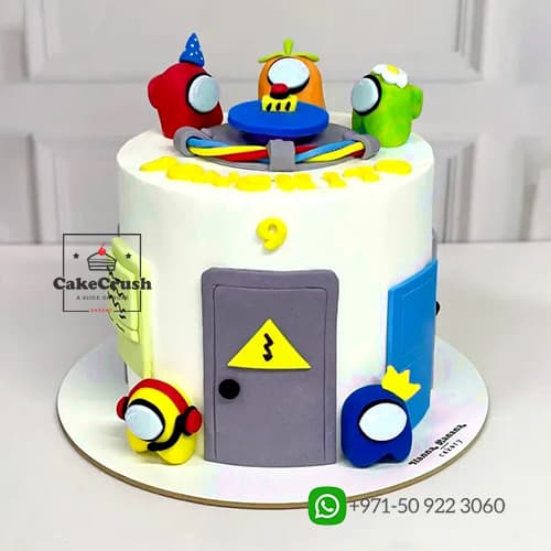Among us Theme Cake