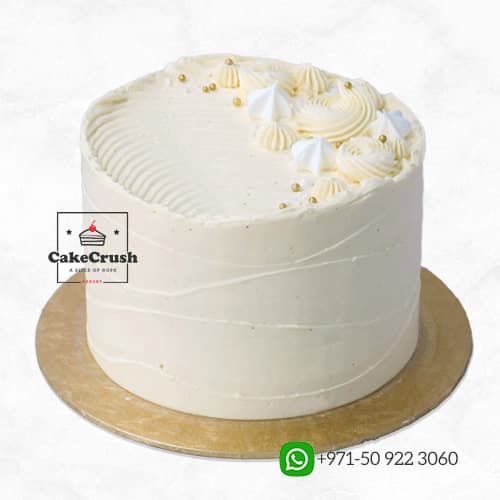 White Butter Cream cake in dubai