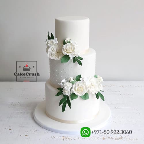 Fresh Flower 3 Tier Cake