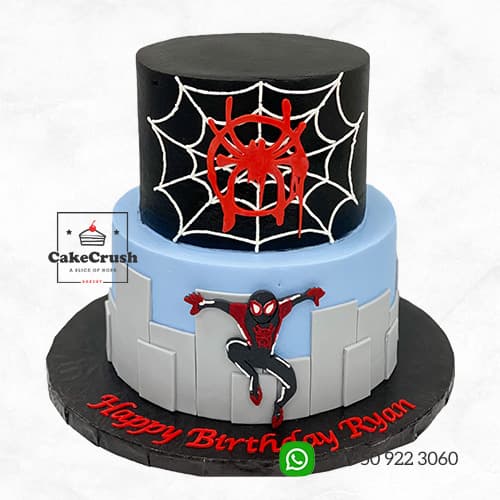 Spider Web Warrior Cake