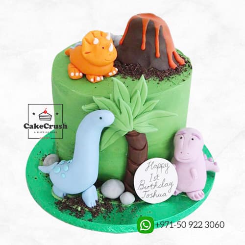Dino Theme Cake