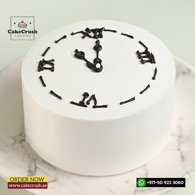 New Year Clock Cake
