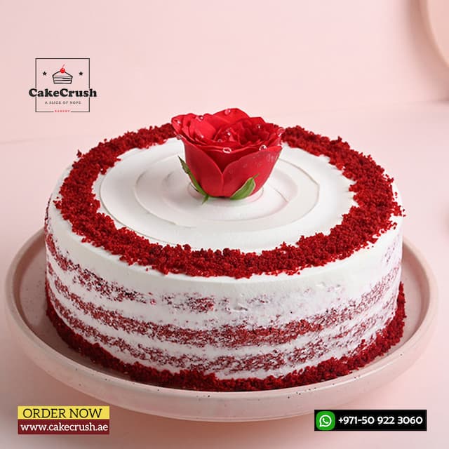 Floral Red Velvet Cake