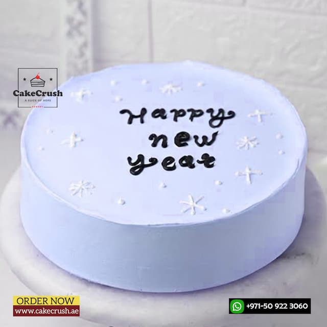 New Year Cream Cake