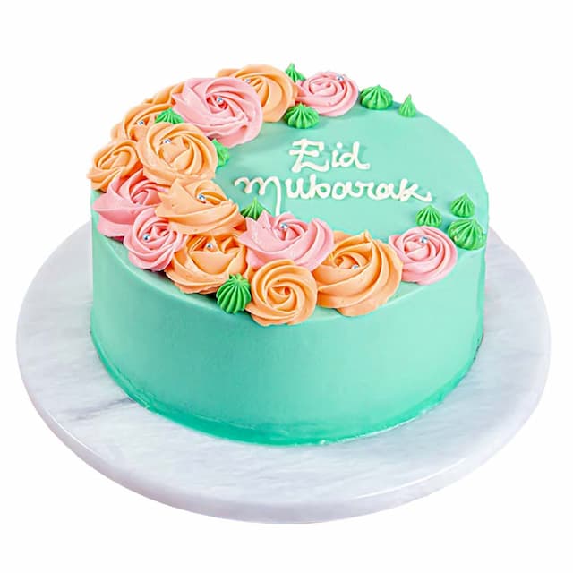 Eid Mubarak Rose Cake