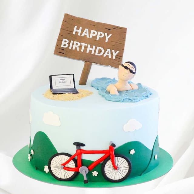 BEACH THEME CAKE