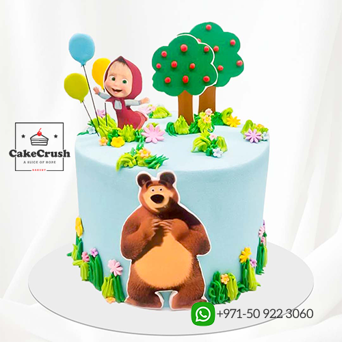MASHA AND THE BEAR THEME CAKE