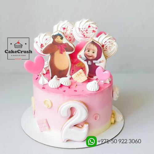 Masha and Bear Pink Cake