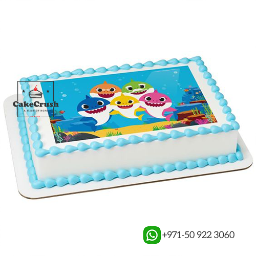BABY SHARK PHOTO CAKE