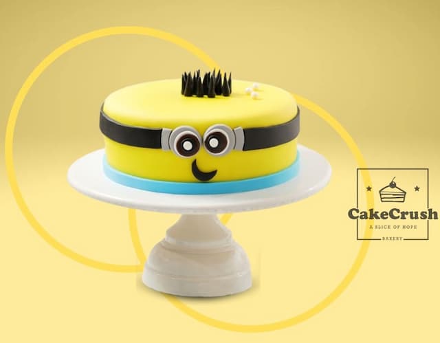 3D Minion Theme Cake