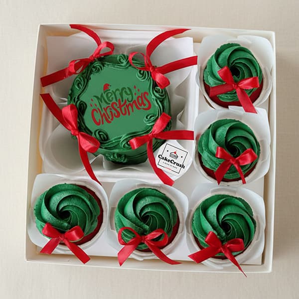 Christmas Bento & CupCakes Combo