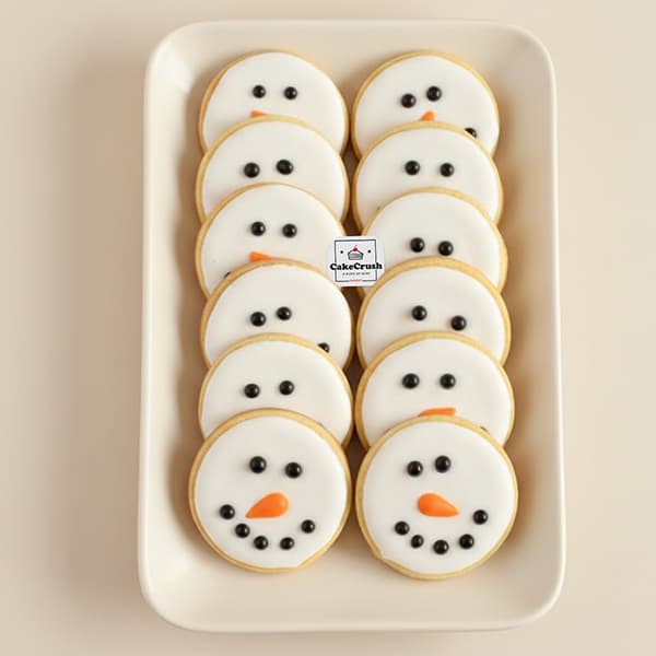 Snowman Smiles Christmas Cookies in dubai