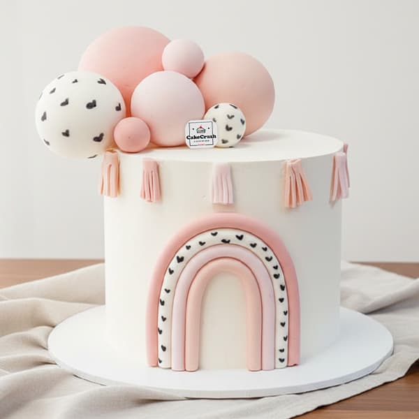 Ruby Pink Ball Cake in dubai