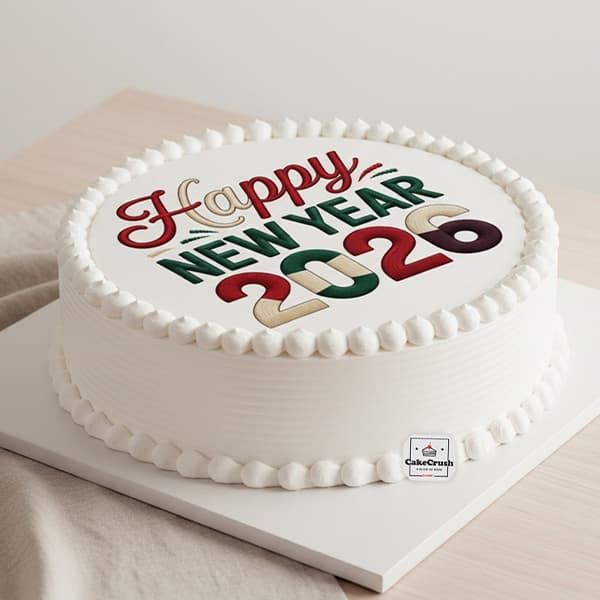 The 2026 Celebration Script Cake in dubai