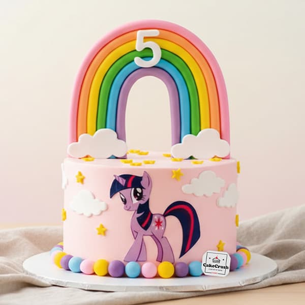 The Rainbow Sparkle Unicorn Cake