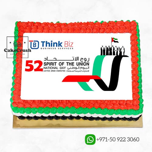 UAE NATIONAL DAY CORPORATE CAKE