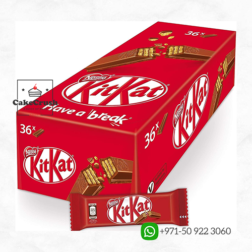 Nestle Kitkat 2 Finger Milk Chocolate Wafer 17.7 g, Pack of 36 in dubai