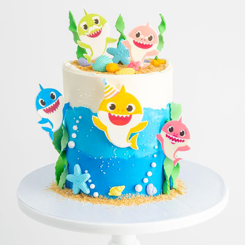 Baby Shark Underwater Cake