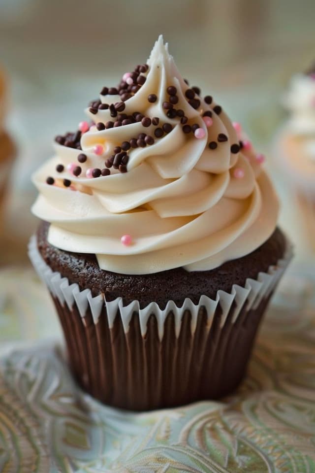 Velvet Crunch Cupcake