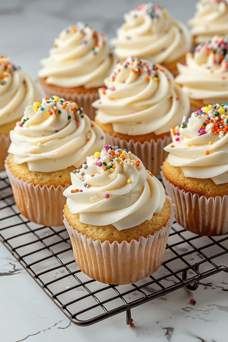 Vanilla Twirl Delight Cupcake in dubai