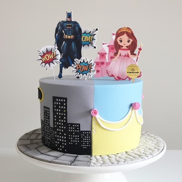 The Hero & Princess Split Cake in dubai