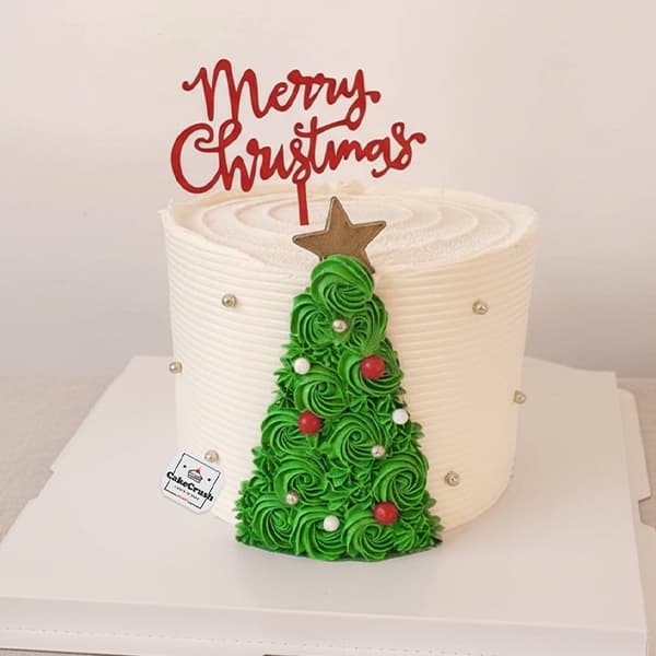 The Christmas Star Tree Cake