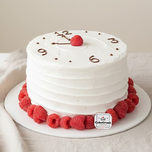 New Year Clock Cake 1